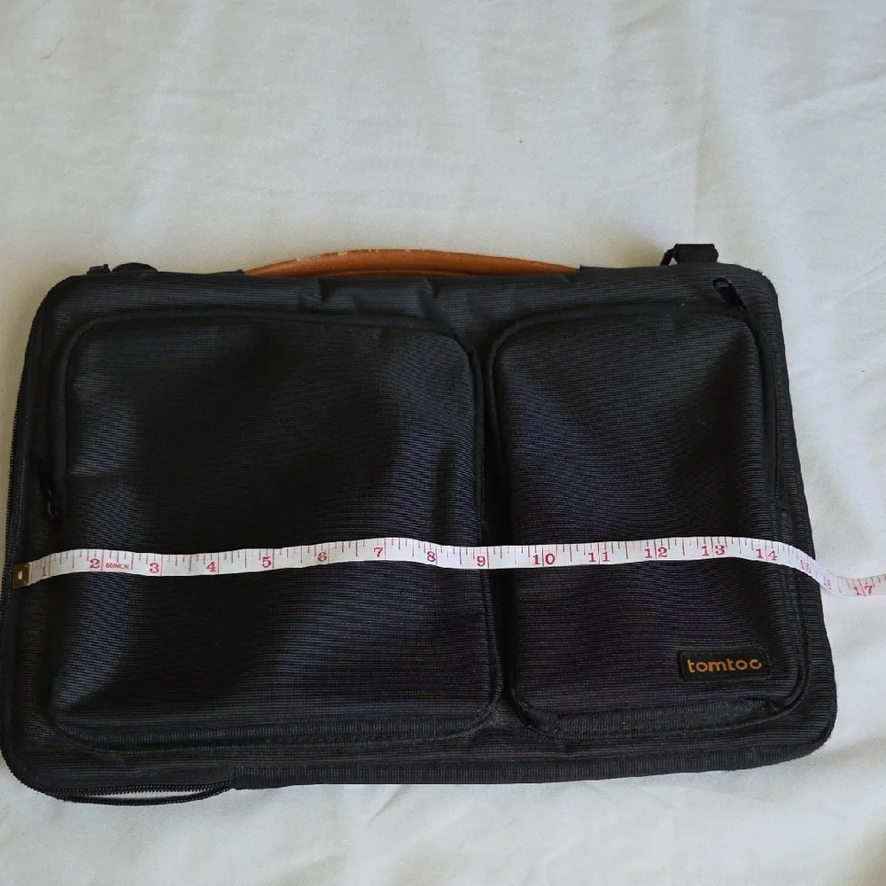 Tomtoc Black Laptop Bag Unisex
